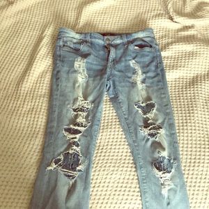 Distressed Denim Joe Jeans